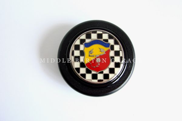 HORN BUTTON 124 RALLY ABARTH CHEQUERED